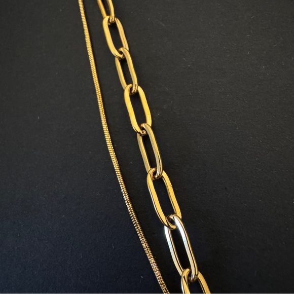 Atolea Melrose Layered Gold Necklace - Picture 5 of 5